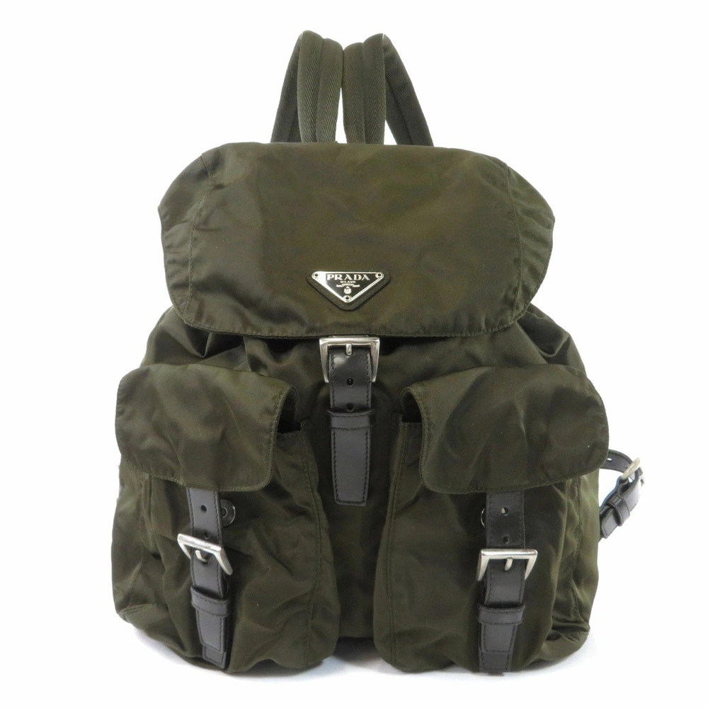 Prada logo plate Backpack Rucksack Daypack - Picture 11 of 11